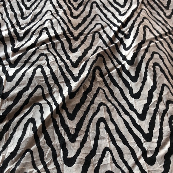 7 uncut yards lot bolt zebra black khaki fabric cotton blend apparel fabric 56 W - Picture 4 of 6